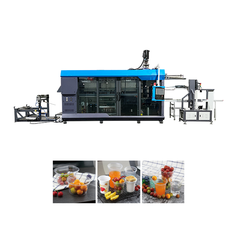 Machine de thermoformage à moteur de servomoteur complet / couvercle / bol